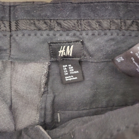 Mens H&M Grey Dress Pants 32R - Picture 3 of 6